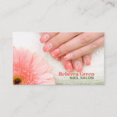 Eleganter Trendy Manicurist Nail Artist Nail Salon Visitenkarte (Vorderseite)