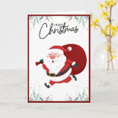 Eleganter, trendy Weihnachtsbaum außerhalb des Fot Karte (Gelbe Blume)