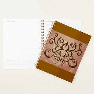 Eleganter Tribal Swirl Tattoo Style Planer