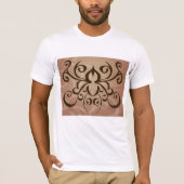 Eleganter Tribal Swirl Tattoo Style T-Shirt (Vorderseite)