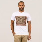 Eleganter Tribal Swirl Tattoo Style T-Shirt (Vorne ganz)