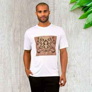Eleganter Tribal Swirl Tattoo Style T-Shirt