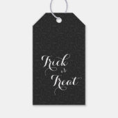 Eleganter Trick oder Treat Halloween Geschenkanhänger (Vorderseite)