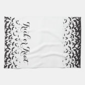 Eleganter Trick oder Treat Halloween Geschirrtuch (Horizontal)