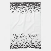 Eleganter Trick oder Treat Halloween Geschirrtuch (Vertikal)