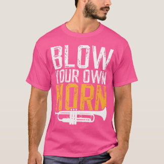 Eleganter Trompetenspieler Jazzorchester Marschier T-Shirt