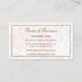 Eleganter Tropenblumenernährer und Ananas Visitenkarte (Rückseite)