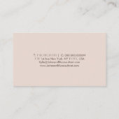 Eleganter Tropfen Glitzer Beauty Mit Monogramm Visitenkarte (Rückseite)