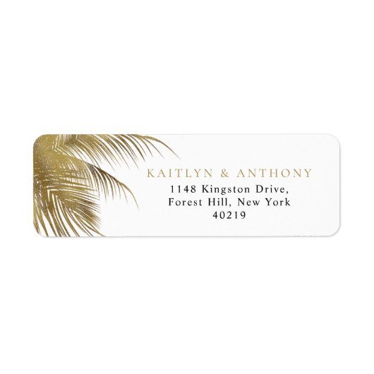 Eleganter Tropical Palm Tree Beach Hochzeit (Vorne)