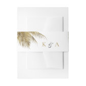 Eleganter Tropical Palm Tree Beach Hochzeit Einladungsbanderole (Vorderseite Beispiel)