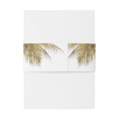 Eleganter Tropical Palm Tree Beach Hochzeit Einladungsbanderole (Rückseitenbeispiel)