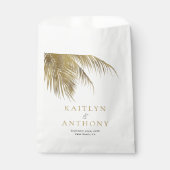 Eleganter Tropical Palm Tree Beach Hochzeit Geschenktütchen (Vorderseite)