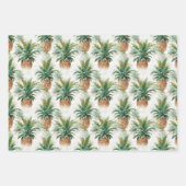 Eleganter Tropischer Ananas Geschenkpapier Set (Vorderseite 2)