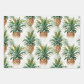 Eleganter Tropischer Ananas Geschenkpapier Set (Vorderseite)