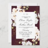 Eleganter tropischer Garten Hochzeit Einladung (Vorderseite)