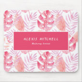 Eleganter tropischer Innenarchitekt Mousepad (Vorne)