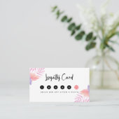 Eleganter tropischer Innenarchitekt Treuekarte (Stehend Vorderseite)