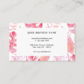 Eleganter tropischer Innenarchitekt Treuekarte (Rückseite)