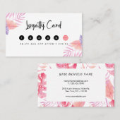 Eleganter tropischer Innenarchitekt Treuekarte (Vorne/Hinten)