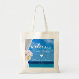 Eleganter tropischer Ozean Beach Hochzeitsvorzug Tragetasche