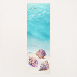 Eleganter tropischer Strand Seashells Pearls Nauti Yogamatte