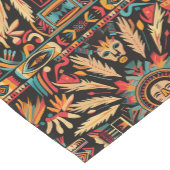 Eleganter türkisfarbener "Aztec Dream" Textile Tab Kurzer Tischläufer (Ecke)