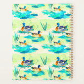 Eleganter türkisfarbener Entenname Rezept Planer (Rückseite)
