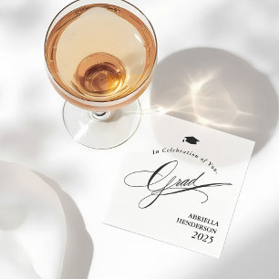 Eleganter Typografie-Abschluss individuell anpassb Serviette