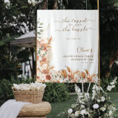 Eleganter Typografie Watercolor-Abschluss Wandteppich