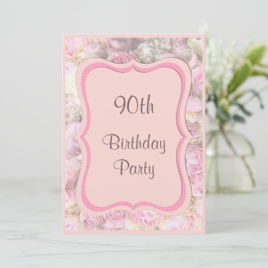 Eleganter u. romantischer gerahmter einladung (Stehend Vorderseite)