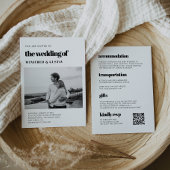 Eleganter UAWG QR-Code in einem Hochzeitsszenario- Einladung