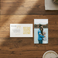 Eleganter UAWG-Vollverschluss-Foto und Gold-QR-Cod