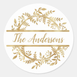 Eleganter Umschlag Aufkleber für Weinleder