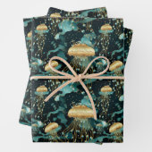 Eleganter und ätherischer Quallen Geschenkpapier Set (Beispiel)