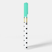 Eleganter und einzigartiger hellgrüner Polka-Dot Case-Mate iPhone Hülle (Rückseite / Rechts)