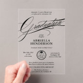 Eleganter und formaler Script-Abschluss Acryleinladungen (Insitu (Handheld))