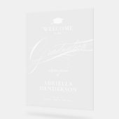 Eleganter und formaler Script-Abschluss Acrylschild (Winkel)