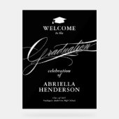 Eleganter und formaler Script-Abschluss Acrylschild (Vorderseite)