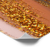 Eleganter und glamouröser Stil. Natürliche Farbpal Poster (Ecke)