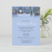Eleganter und klassischer Weihnachtsurlaub Einladung (Stehend Vorderseite)