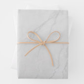 Eleganter und klassischer weißer Marmor Geschenkpapier Set (Beispiel)