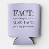 Eleganter und lustiger Trauzeuge Vorschlag Light B Dosenkühler (Vorderseite)