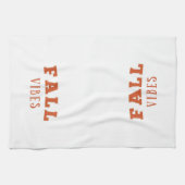 Eleganter und minimaler Fall | Fall Vibes White Geschirrtuch (Horizontal)