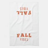 Eleganter und minimaler Fall | Fall Vibes White Geschirrtuch (Vertikal)