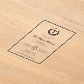 Eleganter und Minimalistischer Abschluss der Mediz Acryleinladungen (Ablage )