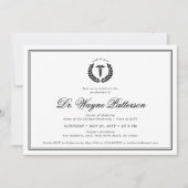 Eleganter und Minimalistischer Abschluss der Mediz Einladung (Vorderseite)