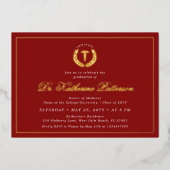 Eleganter und Minimalistischer Abschluss der Mediz Folieneinladung (Vorderseite)