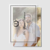 Eleganter und Minimalistischer Abschluss der Mediz Pergament Einladungen (Versatz (Ehepaar))