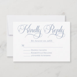 Eleganter und minimalistischer Hochzeitstil RSVP Karte