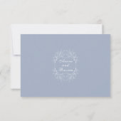 Eleganter und minimalistischer Hochzeitstil RSVP Karte (Rückseite)